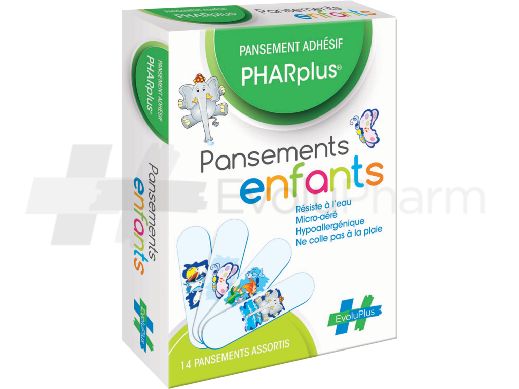 PHARplus® 14 Pansements Enfants - EvoluPharm