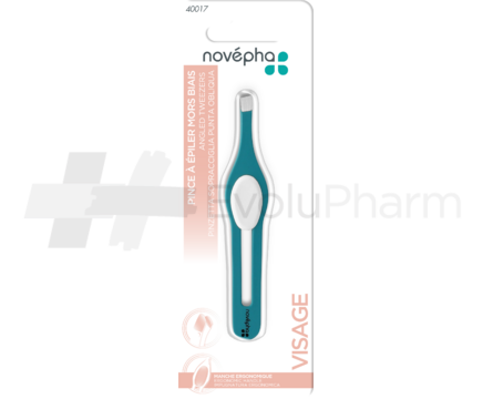 Novépha Pince à épiler mors biais