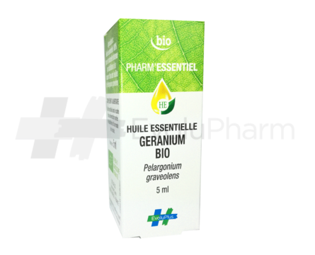 Pharm'Essentiel Huile Essentielle de Géranium Bio 5 ml