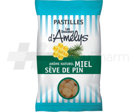 Les Douceurs d'Amelys Pastilles miel sève de pin 100 g
