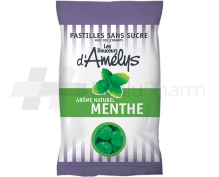 Les Douceurs d'Amelys Pastilles sans sucre menthe 80 g