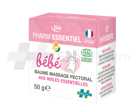 Pharm’Essentiel Bio Baume massage pectoral bébé