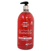 Améos® Savon liquide de Marseille Fraise Basilic 1 L