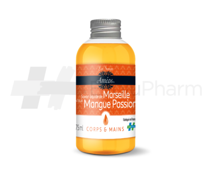 Améos® Savon liquide de Marseille Mangue Passion 75 ml