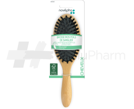 Novépha Brosse bois poils de sanglier