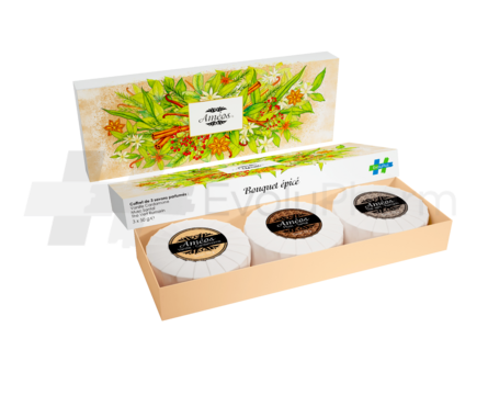 Améos coffret épicé 3 savons de 50g